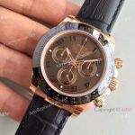 Swiss Rolex Cosmograph Daytona Watch - Everose Gold Chocolate Dial 40mm
